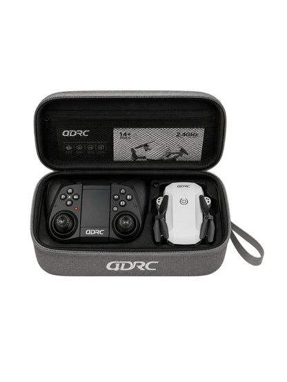 QDRC 4D-V9 Foldable WiFi Camera Drone with HD Camera, Remote Controller, Carry Case & USB Charging Cable