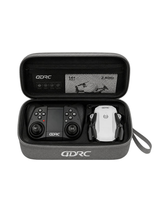 QDRC 4D-V9 Foldable WiFi Camera Drone with HD Camera, Remote Controller, Carry Case & USB Charging Cable