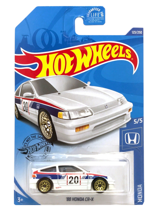 Hotwheels 88 Honda CR-X Imported Mainline 1:64 Scale GHC10-D7C5