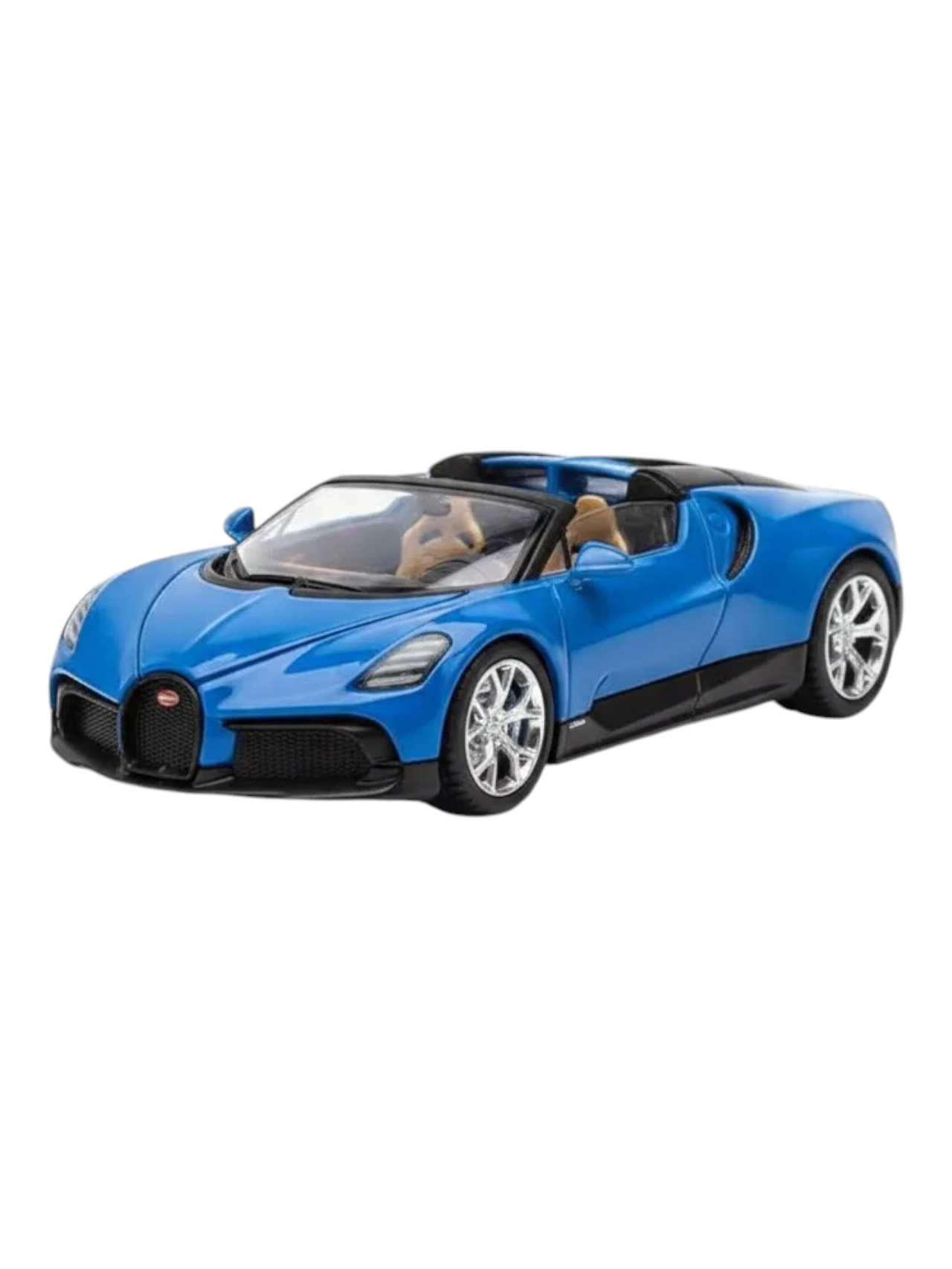 Postercars Hypercar League Collection Bugatti Mistral 1:64 Scale / French Racing Blue ( No 24 )