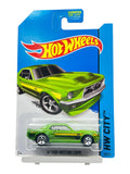 HotWheels '67 Ford Mustang Coupe Imported mainline 1:64 Scale ( Card Damage car mint condition)