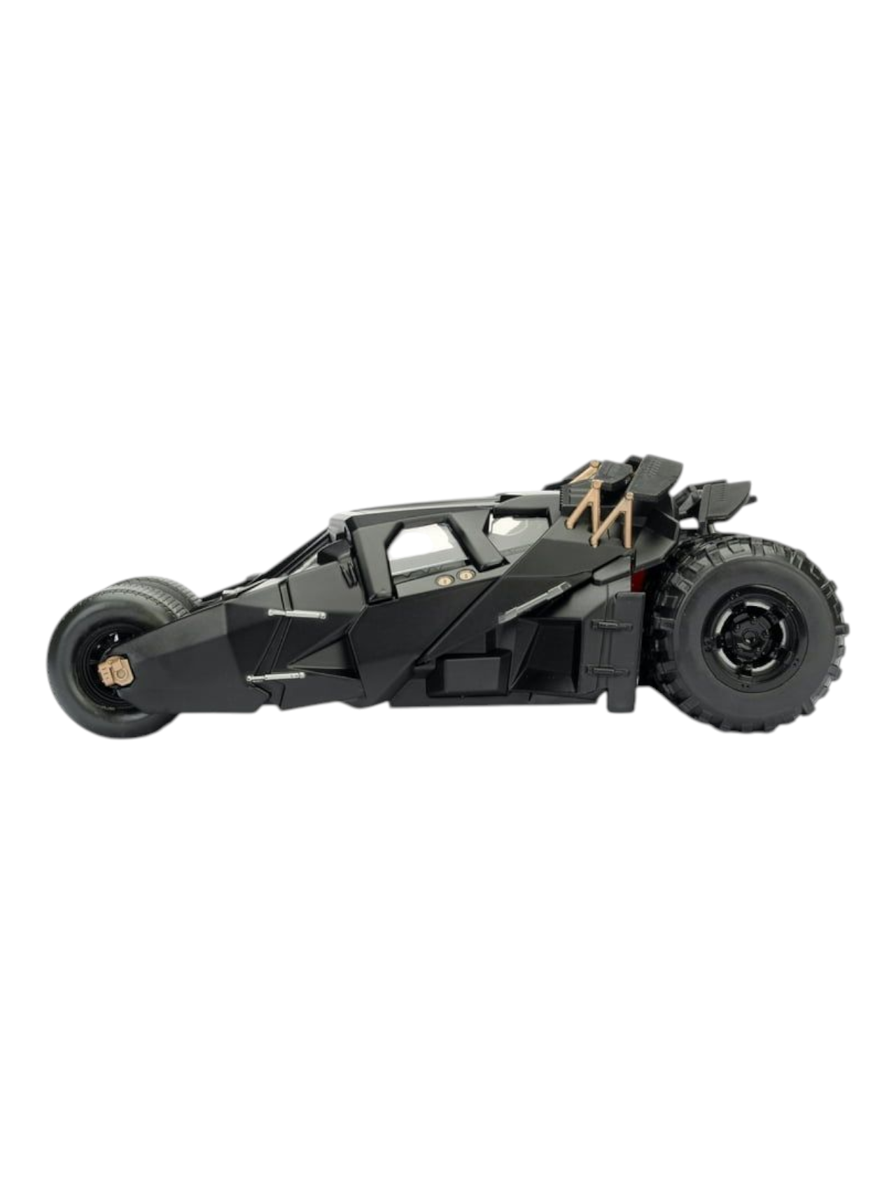 QY Toys The Dark Knight Trilogy Tumbler Batman bat mobile Alloy Model 1:24 Scale with light sound and mist.