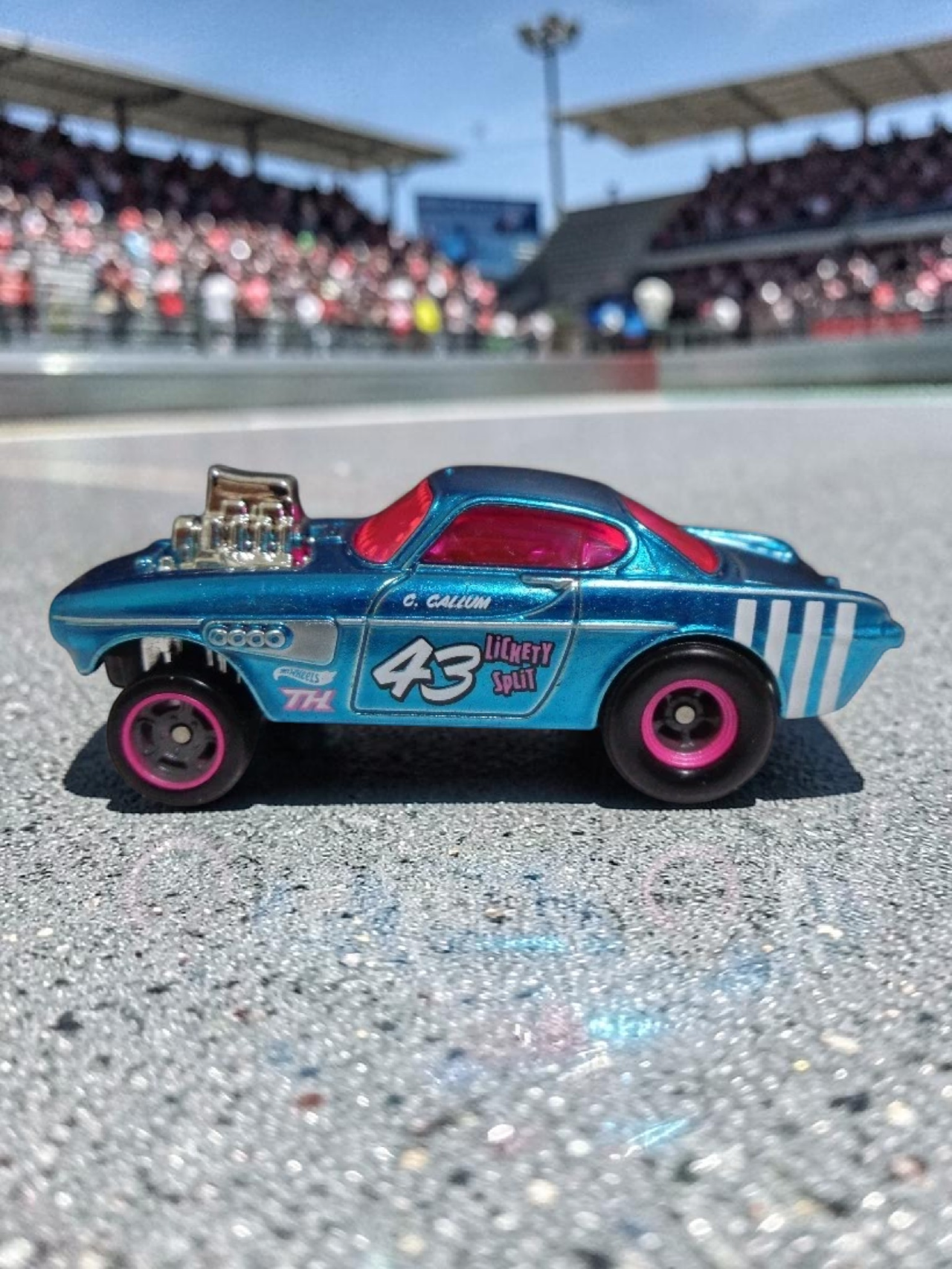 HotWheels 'VOLVO P1800 GASSER' Imported Mainline 1:64 Scale Super Treasure Hunt (With protector)