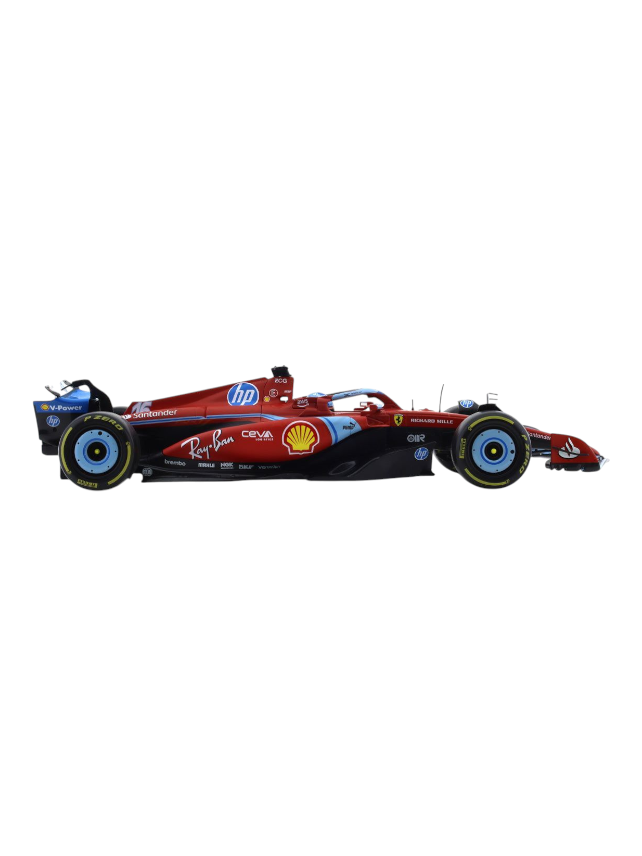 Bburago Formula 1 (F1) Ferrari Miami GP SF-24 16 No Charles Leclerc 1:18 Scale Diecast