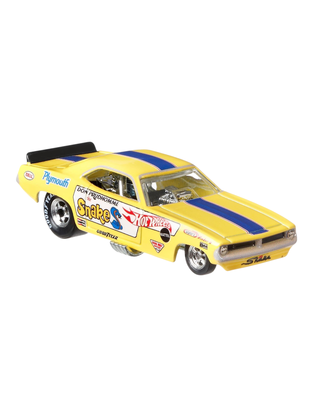 HotWheels Car Culture Team Transport 72 Plymouth Cuda Funny Car Retro Big #4 Imported 1:64 Scale (With Protector)