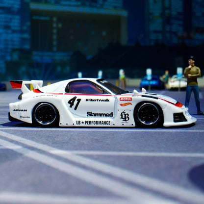 Pre order hotwheels elite 64 mazda rx-7 liberty walk imported premium rlc 1:64 Scale