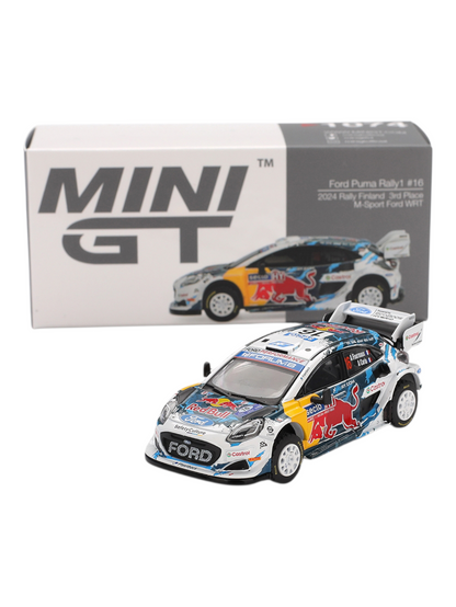 Mini GT #1074: Ford Puma Rally1 #16 M-Sport Ford WRT 1:64 Scale