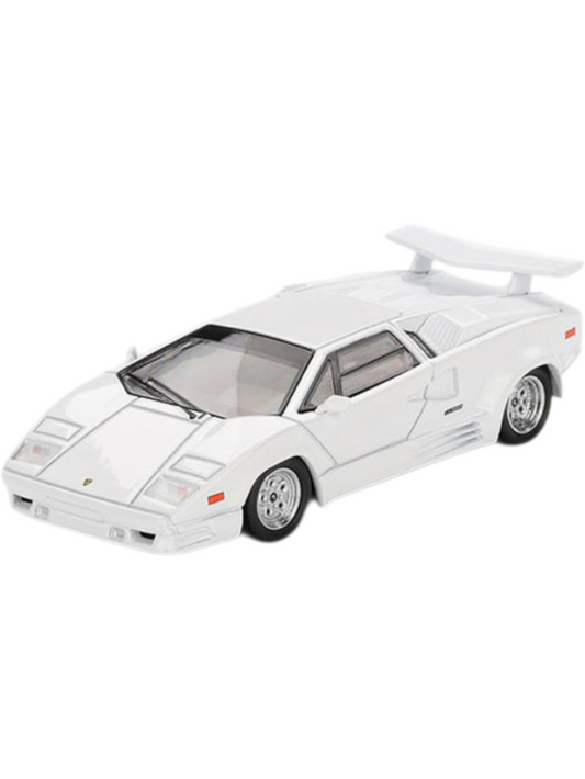 Mini GT #1134: Lamborghini Countach 25th Anniversary White 1:64 Scale