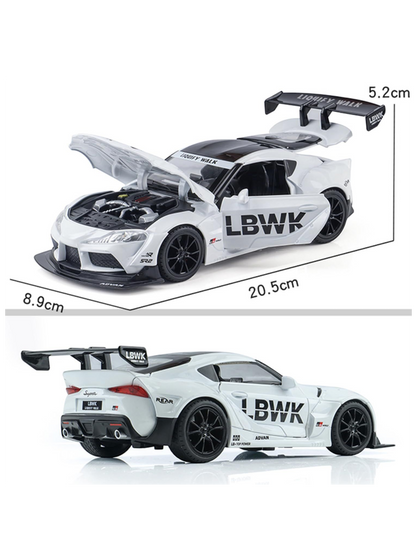 XQT Toyota Supra Alloy Car Simulation Die-Cast Model 1:22 Scale