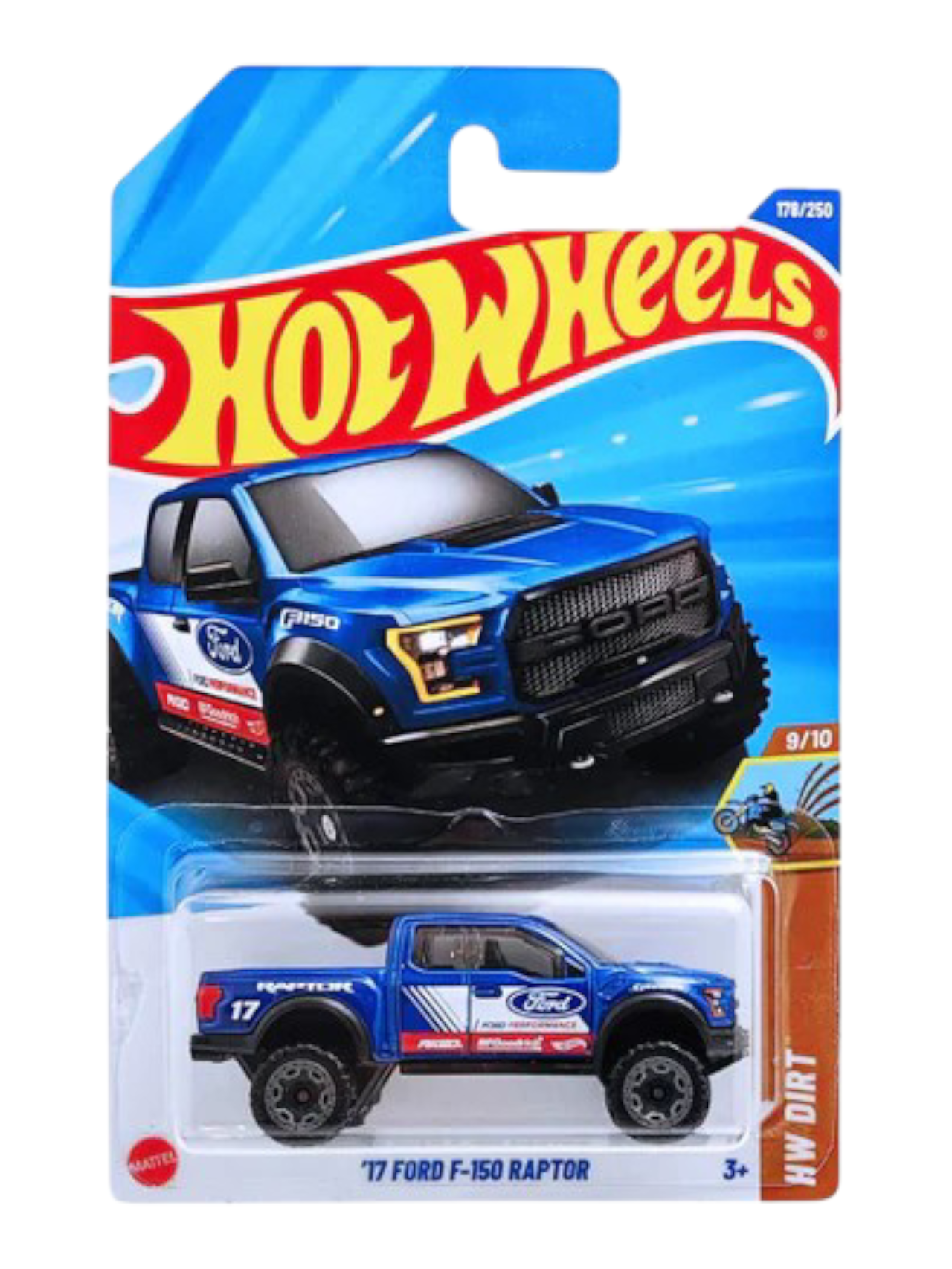 Hotwheels 17 Ford F-150 Raptor Imported Mainline 1:64 Scale JBB05-N7C5