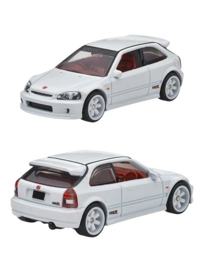 Hotwheels Premium Imported Honda Set Sakura Sprinter , 1999 Honda Civic Type R , 2003 Honda NSX-R , 2020 Honda S2000 20th Anniversary