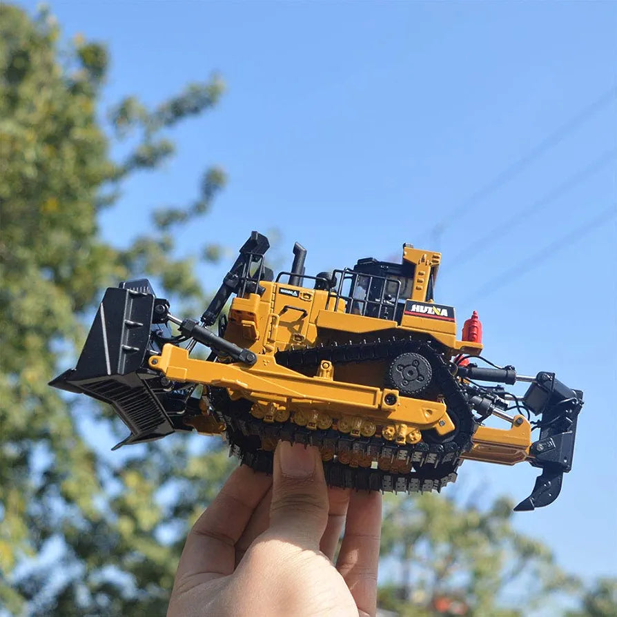 HUI NA Diecast Engineering Bulldozer Vehicle Model Imported 1:50 Scale