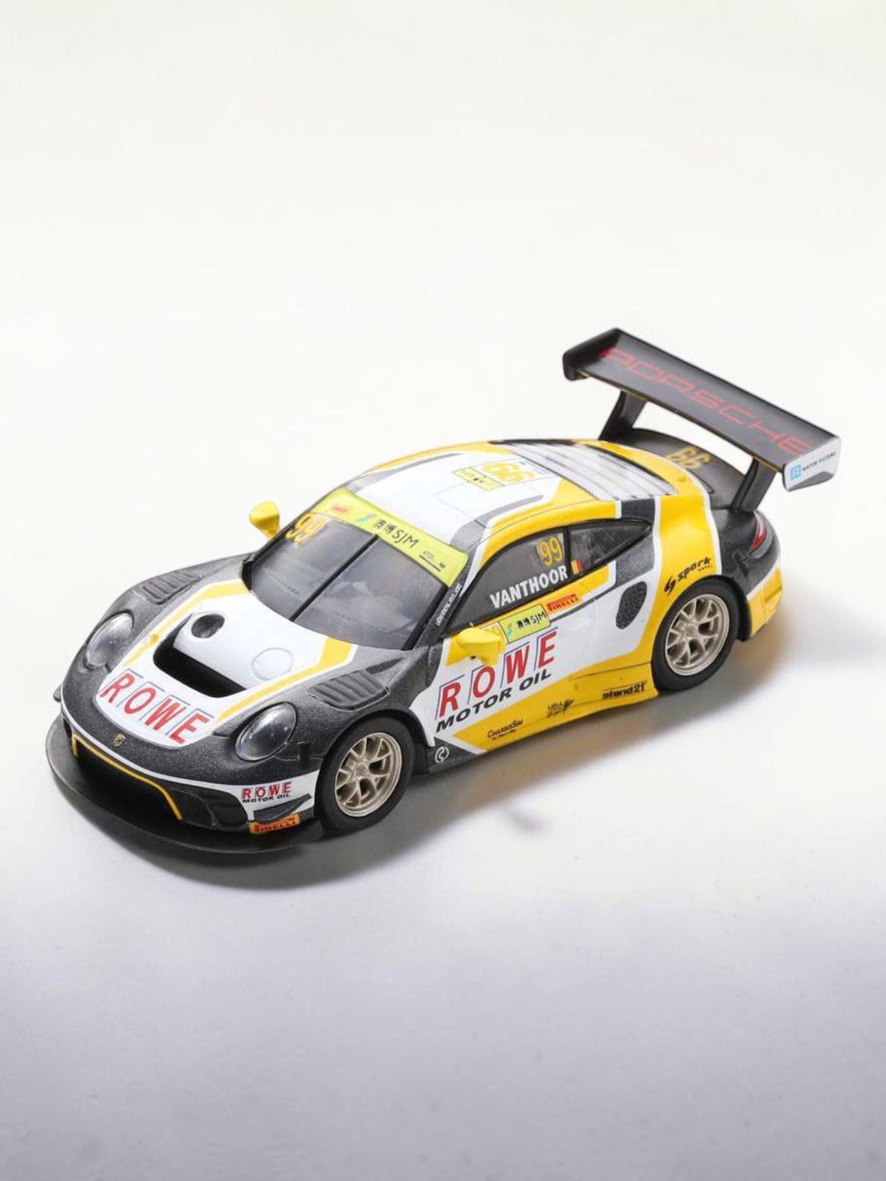 SPARKY "Porsche 911 GT3 R ROWe Racing – FIA GT World Cup Macau 2018 Die-Cast Model Car 1:64 Scale