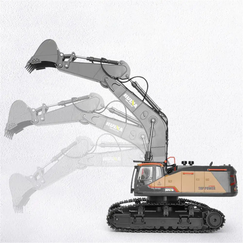 Hui Na Toys Code 1592 RC Remote Control Truck Professional Model With 28 Functions The Cab Can Rotate 680° , 25m Long Range Control 2.4GH Frequency 1:14 Scale