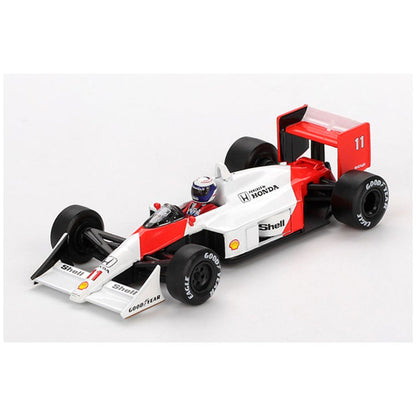 Mini GT #1123: McLaren MP4/4 #11 Alain Prost 1988 Japanese Grand Prix 2nd Place 1:64 Scale
