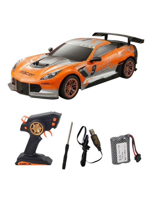 Joy Junction Mustang JOY Junction Mustang 1:10 Scale High-Speed RC Racing Car – 2.4GHz Remote Control Sports Car with Rechargeable Battery, LED Lights & Drift Performance