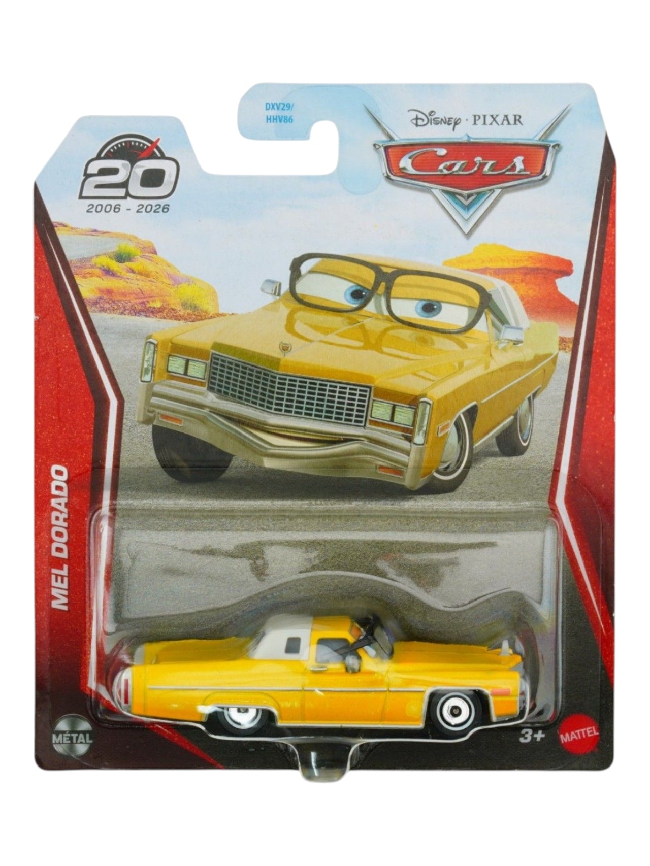Disney Pixar Cars Mel Dorado Diecast Car | 20th Anniversary Edition | Collectible Metal Model