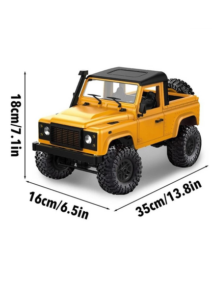No.MN-91 Land Rover Defender 90 RC Remote Control Truck, Four Wheels Drive Soft Suspension 2.4Ghz Radio LED Light 1:12 Scale