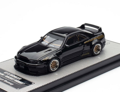 INNO64 GT-R (BCNR33) Pandem/Rocket Bunny 1:64 Scale Metal Diecast IN64-R33P-BLA