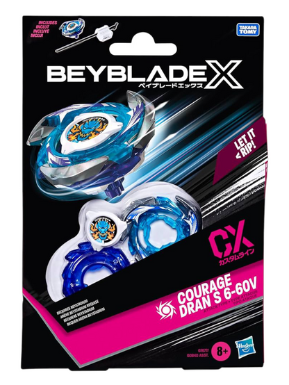 Takara Tomy Beyblade X Courage Dran S 6-60V CX Starter Pack, Gyro and Starter