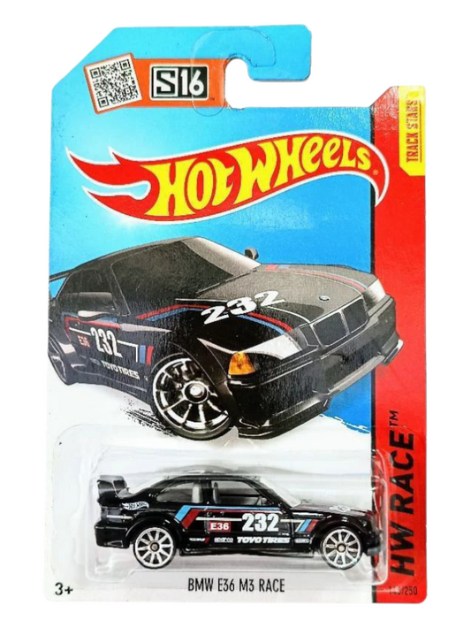 HotWheels E36 M3 Race Imported Mainline 1:64 Scale