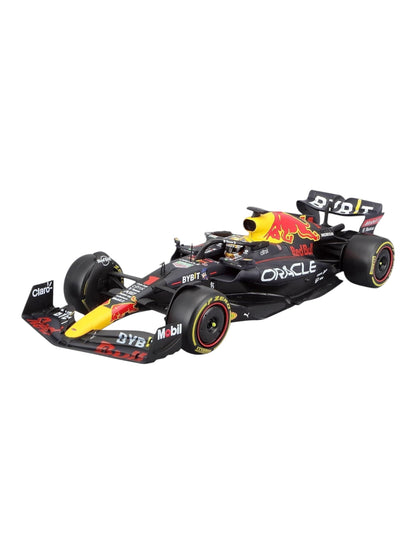 Bburago Formula 1 (F1) Oracle Redbull Winner Abu Dhabi Grand Prix 2022 Max Verstappen 1:24 Scale ( Acrylic case damage car mint condition)