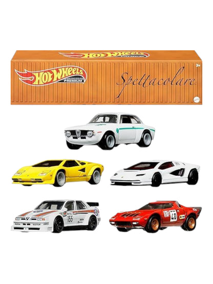 HotWheels spettacalare container car set of 5 imported premium 1:64 Scale