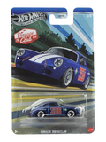 HotWheels Silver Series Vintage Club 1968 Porsche 356 Outlaw Imported Card Art Mainline 1:64 Scale