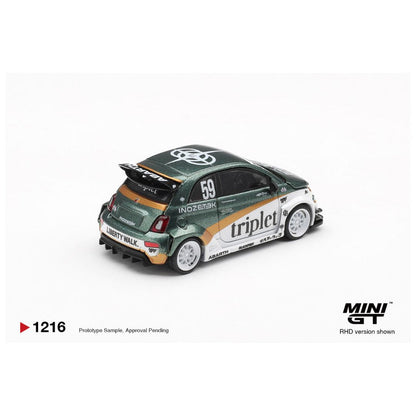 Mini GT #1216: Abarth 595 LB-WORKS TY Edition 1:64 Scale Diecast Model