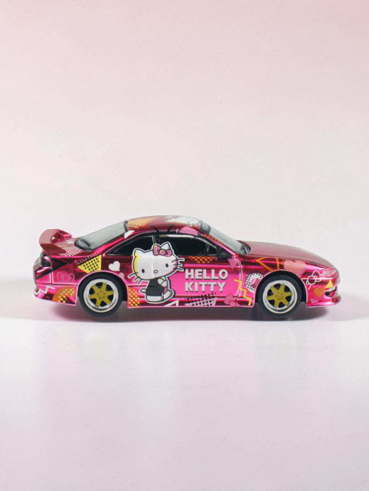 TARMAC Works x Vertex Silvia s14 Hello Kitty Diecast model|Premium Special Edition for Collectors