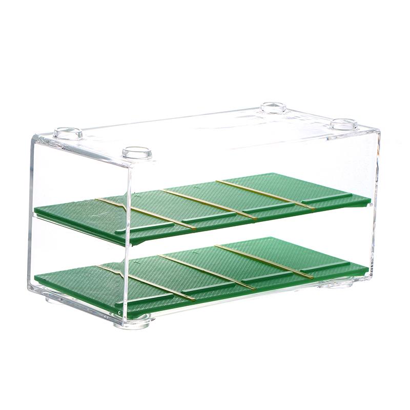 Storage box Transparent 2-Tier Premium Display Organizer with Modern Design