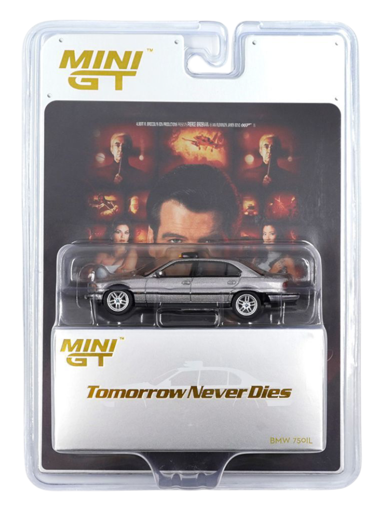 Mini GT James Bond Tomorrow Never Dies BMW 750IL 1:64 Scale