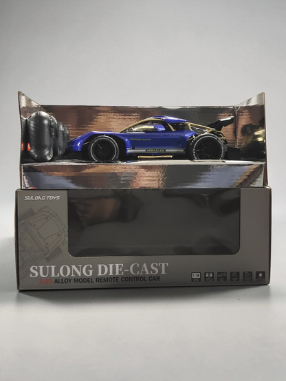 SULONG RC CAR 2.4G Alloy Model Remote Control Car 1:16 Scale Rubber Tires , Rechargeable battery