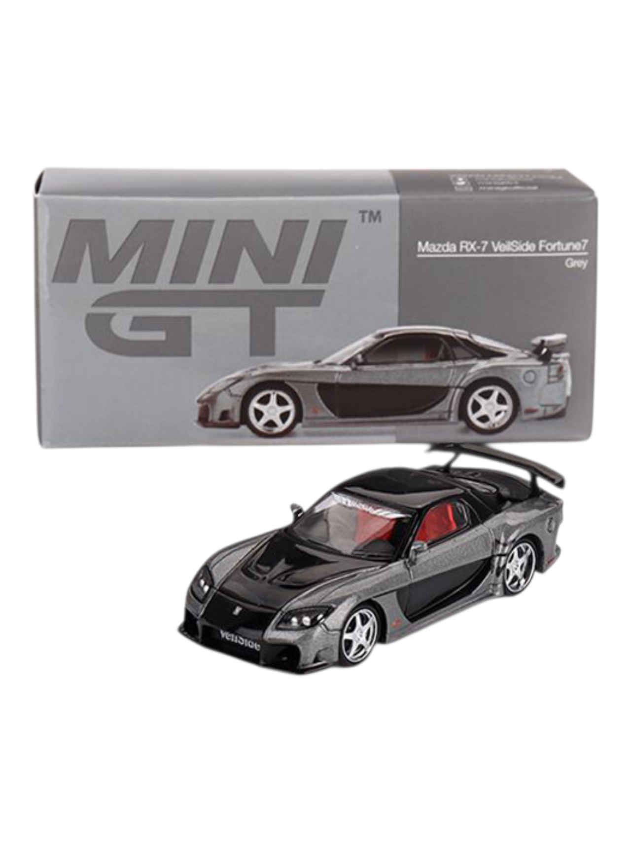 Mini GT Mazda RX-7 Veilside Fortune7 (Grey) Code-1057 1:65 Scale