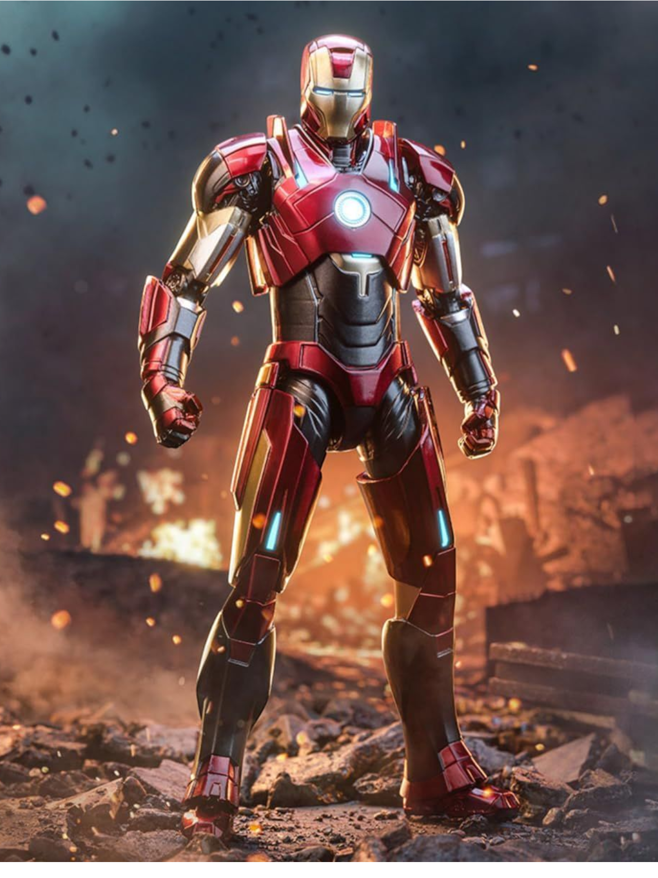 ZD Toys Marvel Studios The Infinity Saga Iron Man 3 MK16 1:10 Scale (Size-7 Inch)
