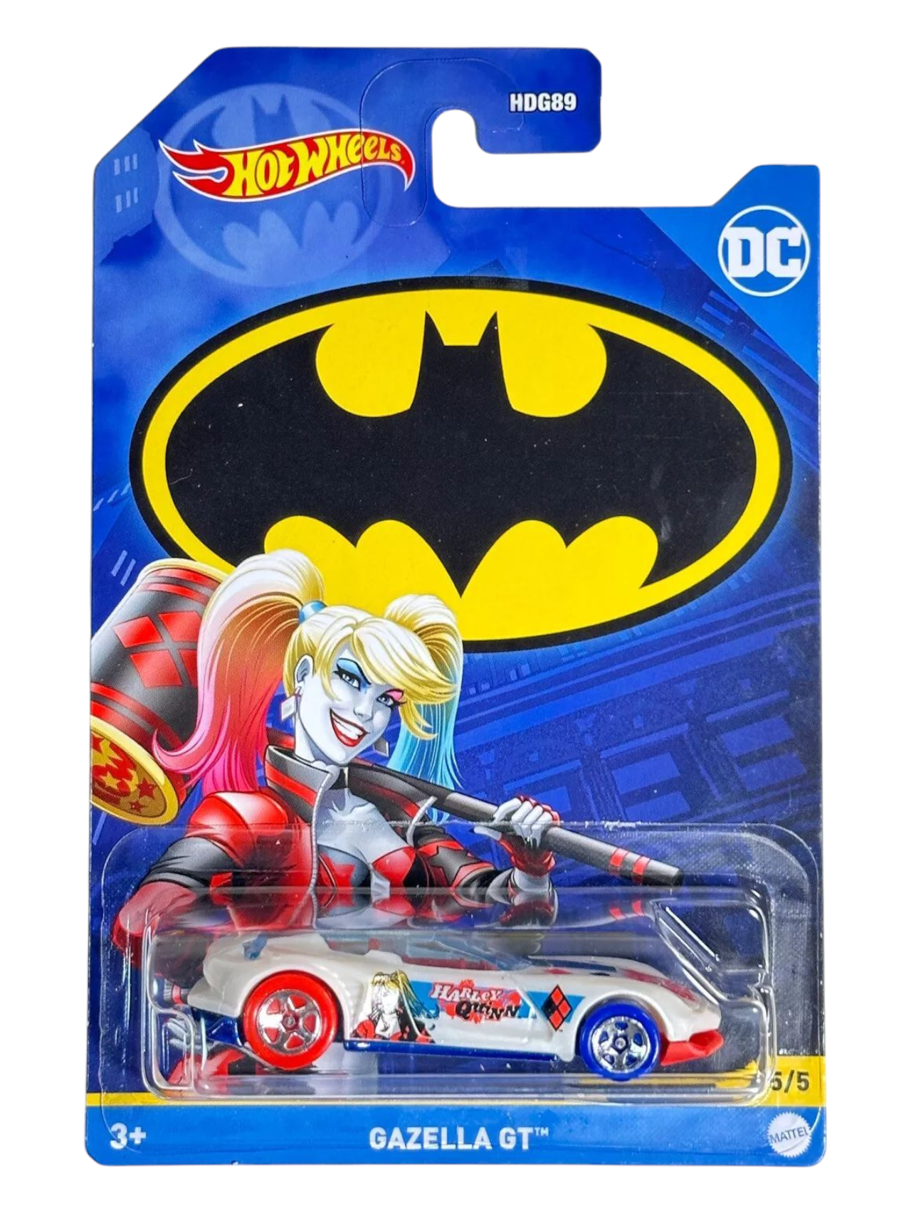 HotWheels DC Batman Harley Quinn Gazella GT Imported Mainline 1:64 Scale