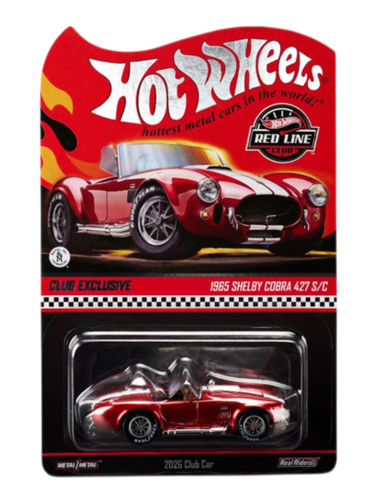 Hotwheels '1965 SHELBY COBRA 427 S/C 1:64 Scale | 2026 Collector Edition RLC JJY67-9893