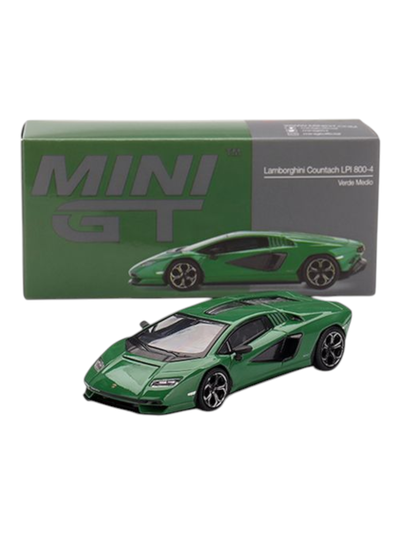Mini GT Lamborghini Countach LPI 800-4 (Verde Medio) Code - 976 1:64 Scale