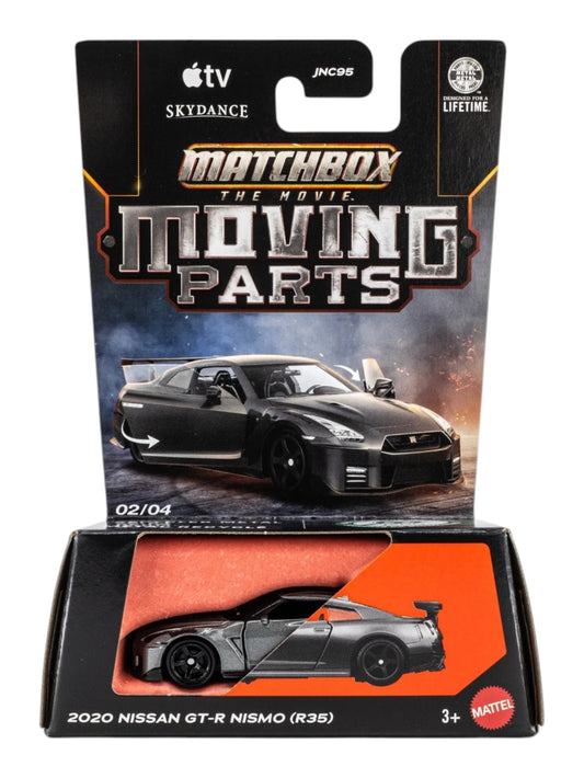 Matchbox The Movie Moving Parts 2020 Nissan GT-R NISMO (R35) 02/04 1:64 Scale Premium Die-Cast Car with Opening Parts