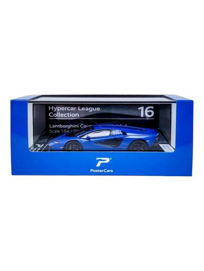 Postercars Lamborghini Countach LPI 800-4 Scale 1:64/Blue Hypercar League (No 16)