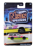 Hotwheels Mainline Neon Speeders "Volvo 850 Estate" Card Art 1:64 Scale Premium Diecast Collectible Car