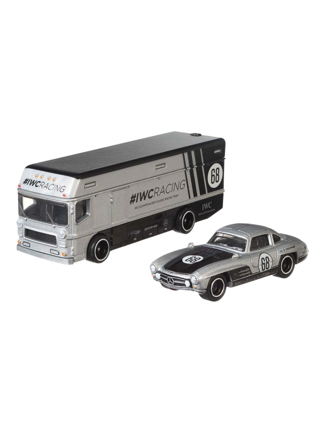 Hotwheels car Culture Mercedes Benz 300 sl euro hauler imported team transport 1:64 Scale