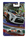 Hotwheels Silver Series seven-Eleven 7/11 2017 Nissan GT-R (R35) Imported Card Art Mainline 1:64 Scale (with protector) Card lightly Damage