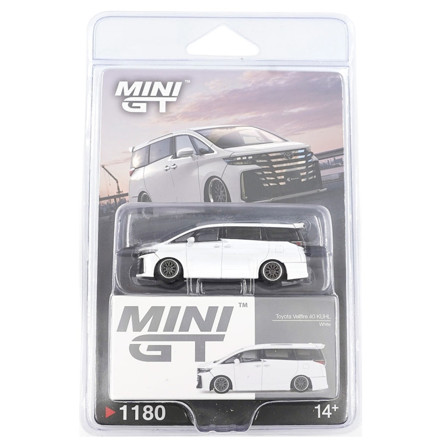 Mini GT #1180: Toyota Vellfire 40 KUHL White 1:64 Scale Diecast Model