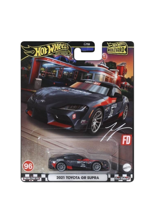 HotWheels Boulevard 2021 Toyota GR Supra Imported Premium 1:64 Scale
