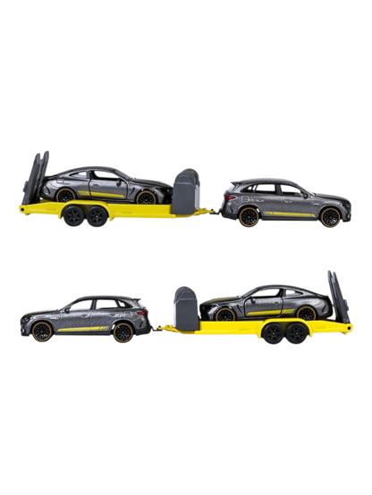 Majorette: Mercedes-AMG Deluxe Trailer - GLC 63 S + CLE 53/1:64 Scale / Code - 8502103000