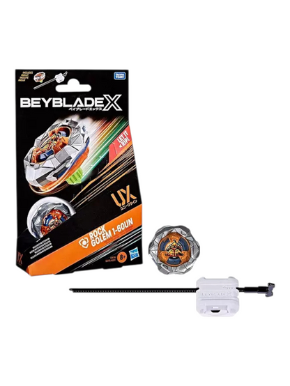 Takara Tomy Hasbro Beyblade X Rock Golem 1-60UN UX Starter Pack Spinning Top and Starter Pack