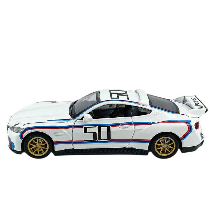 CCA 'BMW 3.0 CSL Diecast matel Door open Detailing the Car 1:42 Scale With Acrylic Protecter