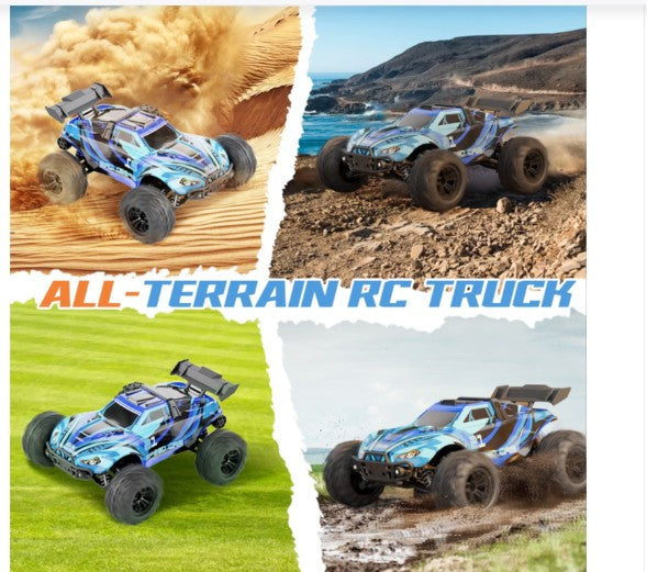 GALLOPISH Storm 1:16 Scale 2.4G RC Off-Road Monster Truck – High Speed Remote Control Car with LED Lights Speed 40 Km/h