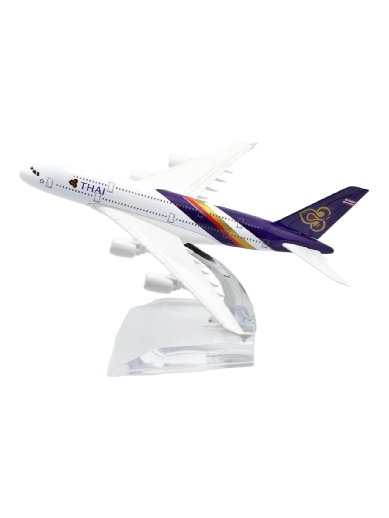Aircraft Model Airbus A380 Thai Airways Airplane 16 CM ( Code-110)